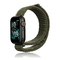 Gigapack GP-141136 Apple Watch Ultra 2 49mm / Watch Series 9 45mm / Watch Ultra 49mm sötétzöld nylon óraszíj