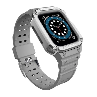 Gigapack GP-141548 Apple Watch Series 9 41mm / Watch Series 3 38mm / Watch Series 1 38mm szürke szilikon óraszíj