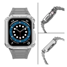 Gigapack GP-141548 Apple Watch Series 9 41mm / Watch Series 3 38mm / Watch Series 1 38mm szürke szilikon óraszíj