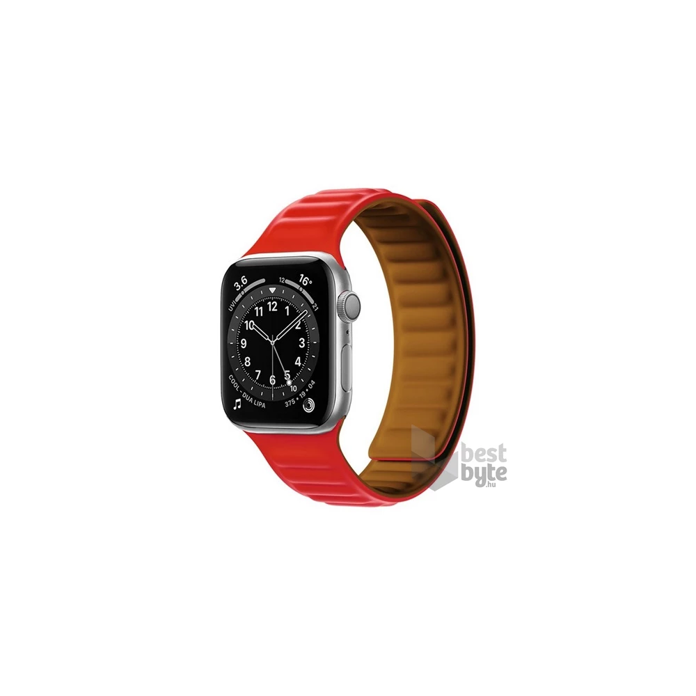 Gigapack GP-142778 Apple Watch Series SE 40mm / Watch Series SE 2 40mm / Watch Series 6 40mm piros szilikon óraszíj