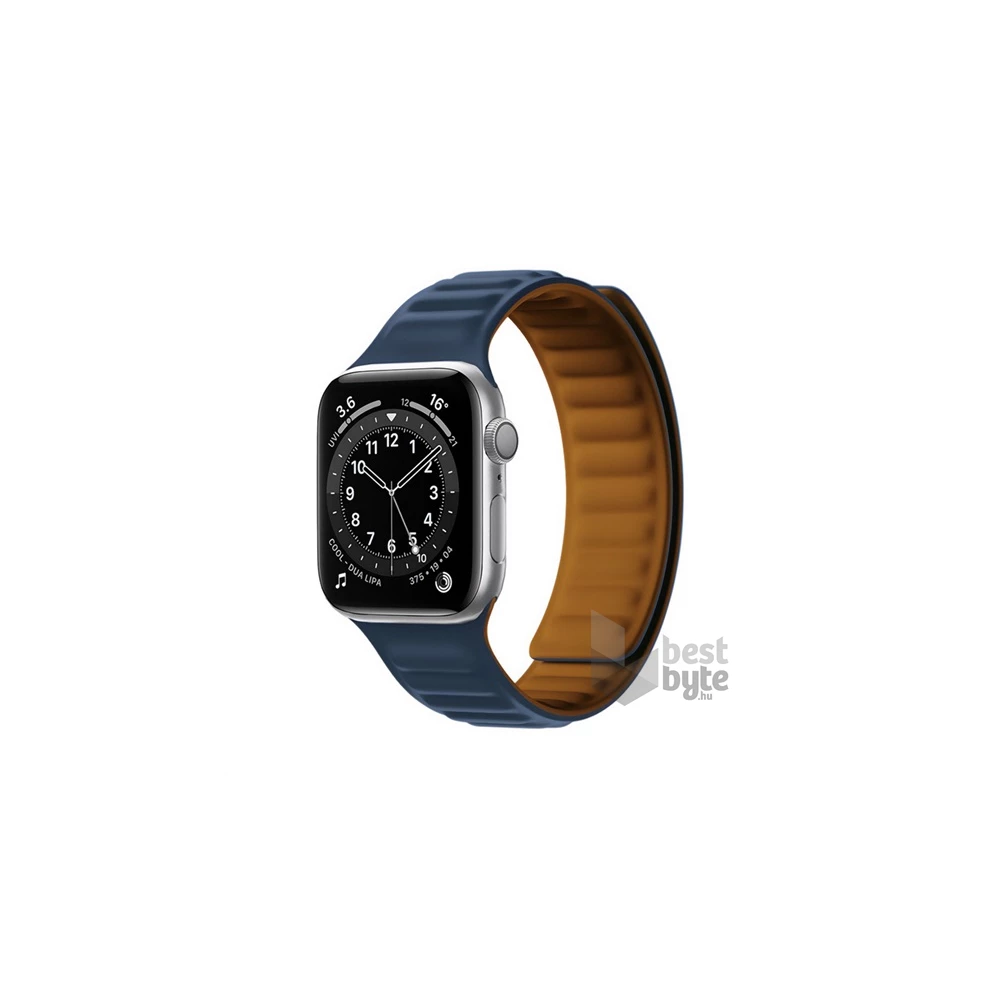 Gigapack GP-142785 Apple Watch Series 9 41mm / Watch Series SE 40mm / Watch Series SE 2 40mm sötétkék szilikon óraszíj