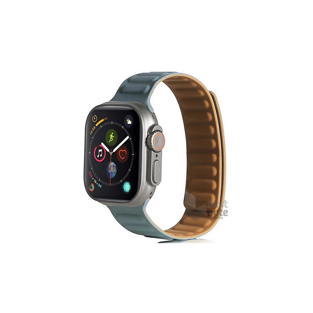 Gigapack GP-142787 Apple Watch Series 9 41mm / Watch Series 8 41mm / Watch Series 7 41mm sötétzöld szilikon óraszíj