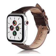 Gigapack GP-142791 Apple Watch Series 9 41mm / Watch Series 8 41mm / Watch Series 7 41mm sötétbarna szilikon óraszíj