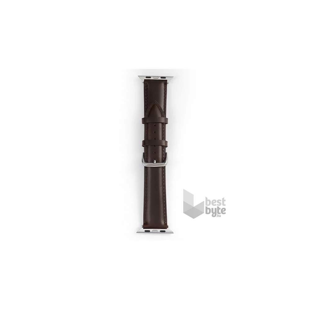 Gigapack GP-142791 Apple Watch Series 9 41mm / Watch Series 8 41mm / Watch Series 7 41mm sötétbarna szilikon óraszíj