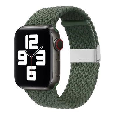 Gigapack GP-142801 Apple Watch Ultra 2 49mm / Watch Series 9 45mm / Watch Series 8 45mm sötétzöld textil óraszíj