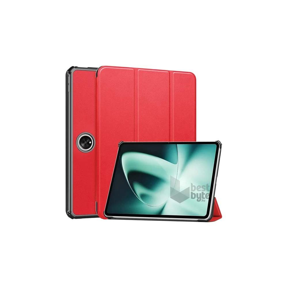 Gigapack GP-143455 OnePlus Pad piros bőr hatású oldalra nyíló tok