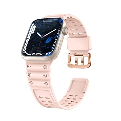 Gigapack GP-146937 Apple Watch Series 9 41mm / Watch Series 7 41mm / Watch Series 8 41mm rózsaszín szilikon óraszíj