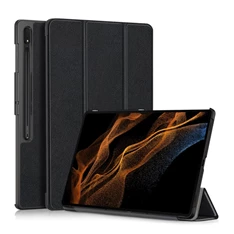 Gigapack GP-147041 Samsung Galaxy Tab S9 Ultra LTE (SM-X916)/WIFI (SM-X910) fekete bőr hatású oldalra nyíló tok