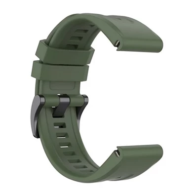 Gigapack GP-149207 Garmin Fenix 7S Solar / Fenix 7S Sapphire / Fenix 7S Pro Solar 20mm sötétzöld szilikon óraszíj