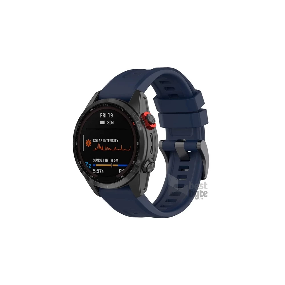 Gigapack GP-149220 Garmin Epix Pro (Gen2) 47mm / Fenix 7 Solar / Fenix 7 Sapphire 22mm sötétkék szilikon óraszíj