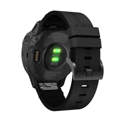 Gigapack GP-149246 Garmin Epix Pro (Gen2) 42mm / Fenix 7S Pro Solar / Fenix 5S Plus 20mm fekete bőr hatású óraszíj