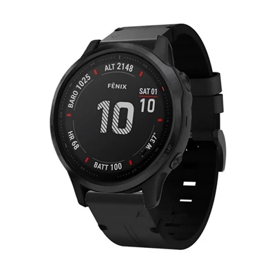 Gigapack GP-149246 Garmin Epix Pro (Gen2) 42mm / Fenix 7S Pro Solar / Fenix 5S Plus 20mm fekete bőr hatású óraszíj