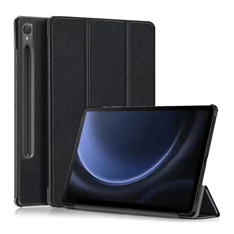 Gigapack GP-149329 Samsung Galaxy Tab S9 FE LTE (SM-X516)/WIFI (SM-X510) fekete bőr hatású oldalra nyíló tok