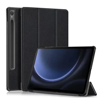 Gigapack GP-149329 Samsung Galaxy Tab S9 FE LTE (SM-X516)/WIFI (SM-X510) fekete bőr hatású oldalra nyíló tok