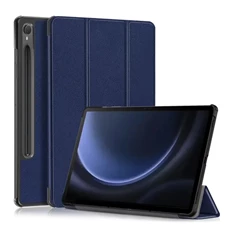 Gigapack GP-149331 Samsung Galaxy Tab S9 FE LTE (SM-X516)/WIFI (SM-X510) sötétkék bőr hatású oldalra nyíló tok
