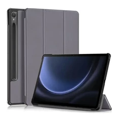 Gigapack GP-149332 Samsung Galaxy Tab S9 FE WIFI (SM-X510)/LTE (SM-X516) szürke bőr hatású oldalra nyíló tok