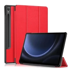 Gigapack GP-149335 Samsung Galaxy Tab S9 FE WIFI (SM-X510)/LTE (SM-X516) piros bőr hatású oldalra nyíló tok