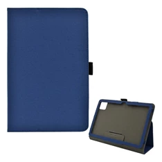 Gigapack GP-149360 T Tablet 5G ( 2023 ) sötétkék textil hatású oldalra nyíló tok