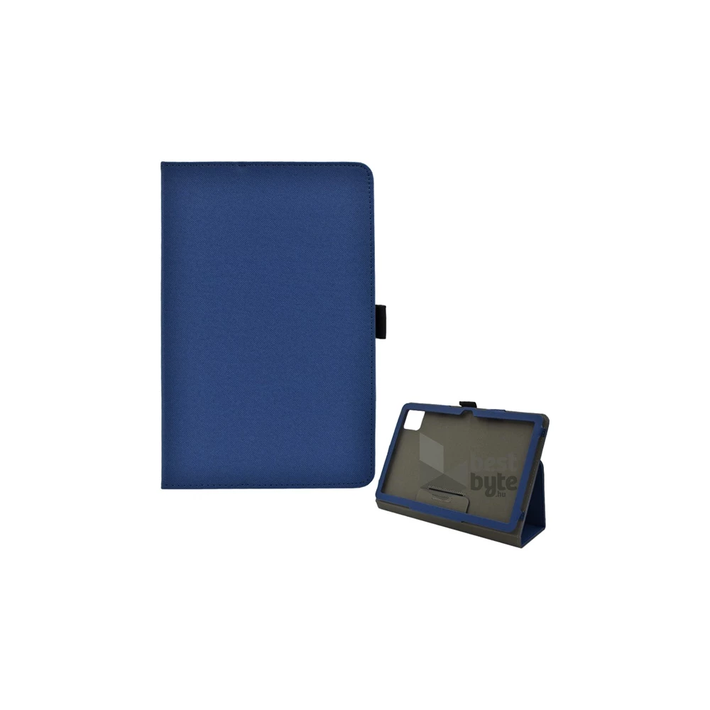 Gigapack GP-149360 T Tablet 5G ( 2023 ) sötétkék textil hatású oldalra nyíló tok