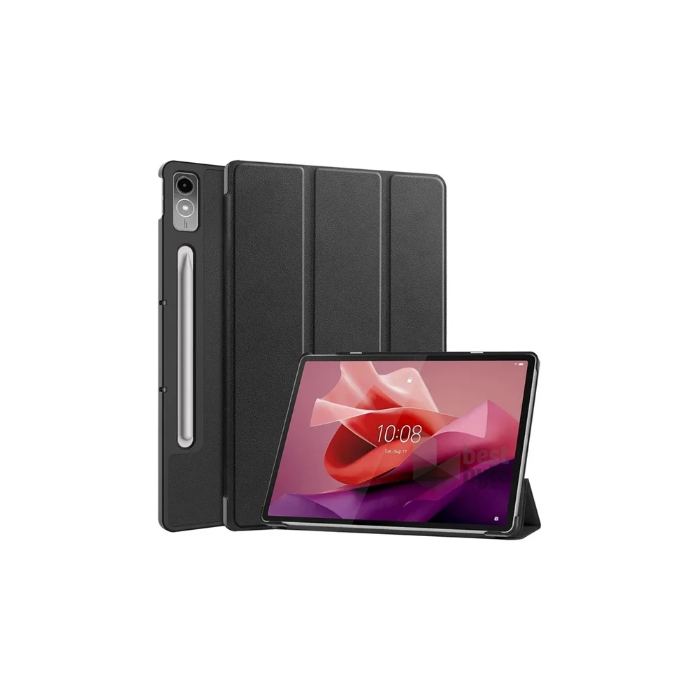 Gigapack GP-149851 Lenovo Tab P12 (TB370) fekete bőr hatású oldalra nyíló tok