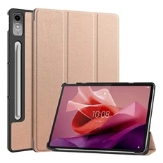 Gigapack GP-149853 Lenovo Tab P12 (TB370) rózsaarany bőr hatású oldalra nyíló tok