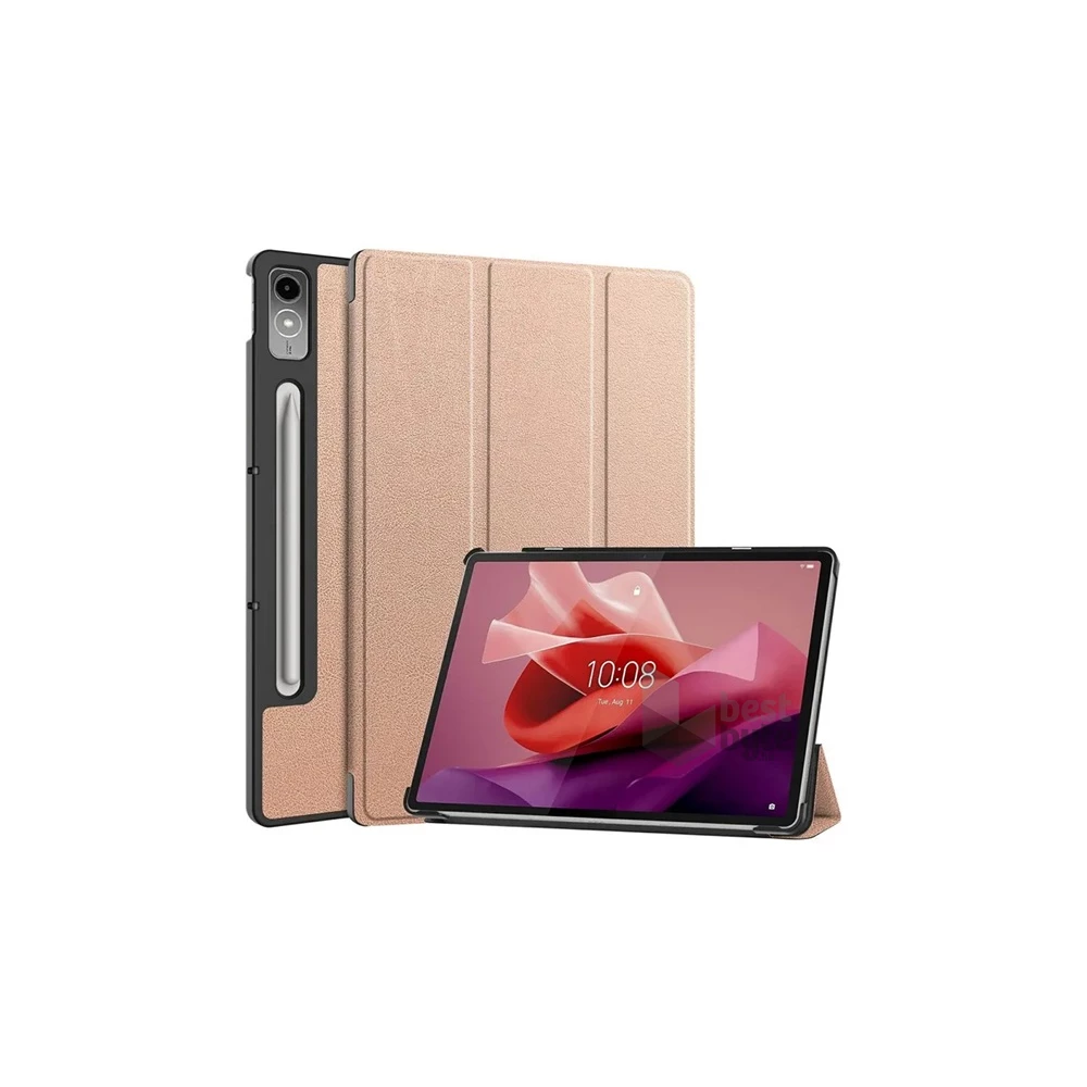 Gigapack GP-149853 Lenovo Tab P12 (TB370) rózsaarany bőr hatású oldalra nyíló tok