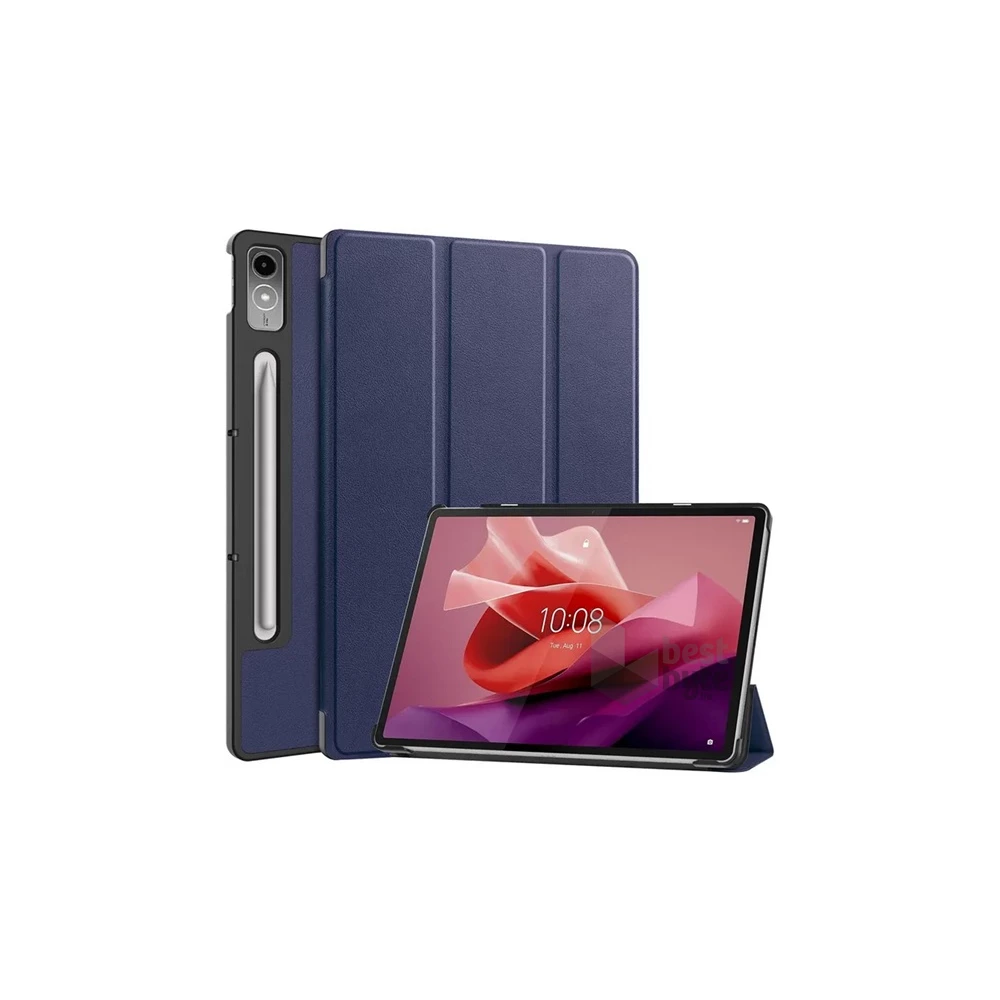 Gigapack GP-149854 Lenovo Tab P12 (TB370) sötétkék bőr hatású oldalra nyíló tok
