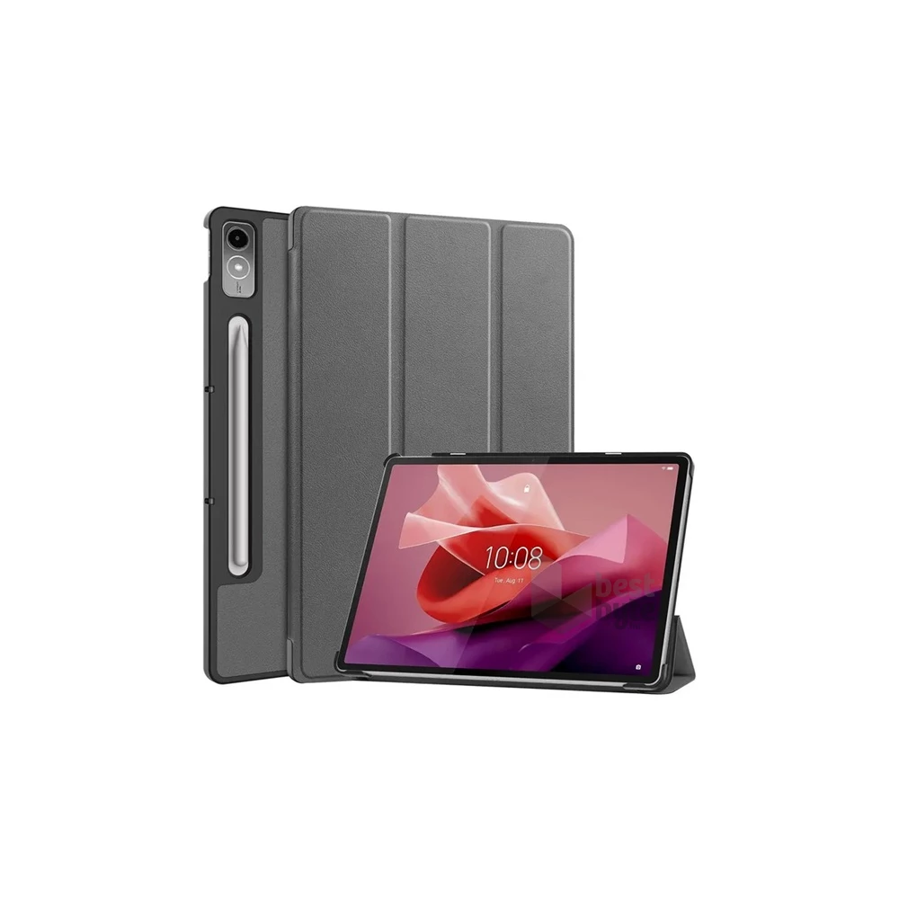 Gigapack GP-149856 Lenovo Tab P12 (TB370) szürke bőr hatású oldalra nyíló tok