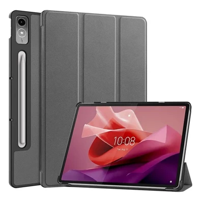 Gigapack GP-149856 Lenovo Tab P12 (TB370) szürke bőr hatású oldalra nyíló tok