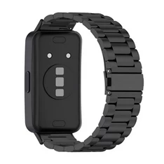 Gigapack GP-150423 Huawei Band 9 / Band 8 20mm fekete rozsdamentes acél óraszíj