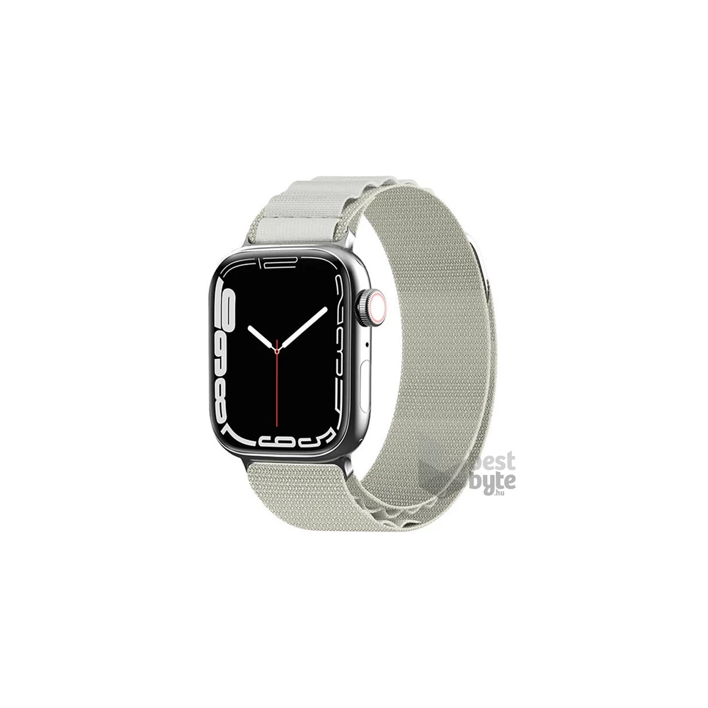 Gigapack GP-150425 Apple Watch Series 9 41mm / Watch Series 8 41mm / Watch Series 7 41mm fehér nylon óraszíj