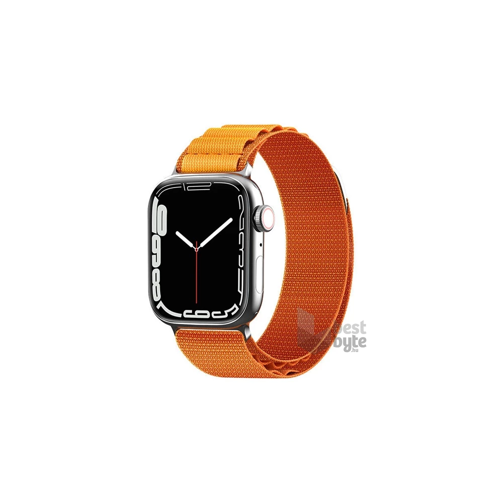 Gigapack GP-150427 Apple Watch Series 9 41mm / Watch Series 8 41mm / Watch Series 7 41mm narancs nylon óraszíj