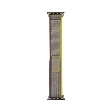 Gigapack GP-150434 Apple Watch Series 9 41mm / Watch Series 8 41mm / Watch Series 7 41mm világosszürke nylon óraszíj