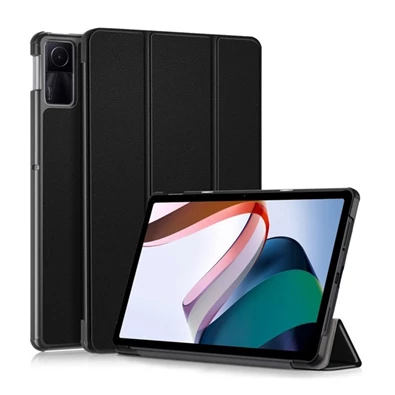 Gigapack GP-150452 Xiaomi Redmi Pad SE fekete bőr hatású oldalra nyíló tok