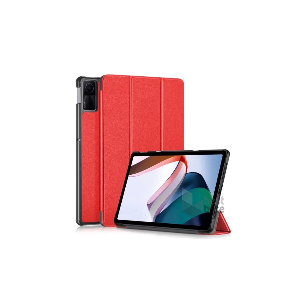 Gigapack GP-150453 Xiaomi Redmi Pad SE piros bőr hatású oldalra nyíló tok