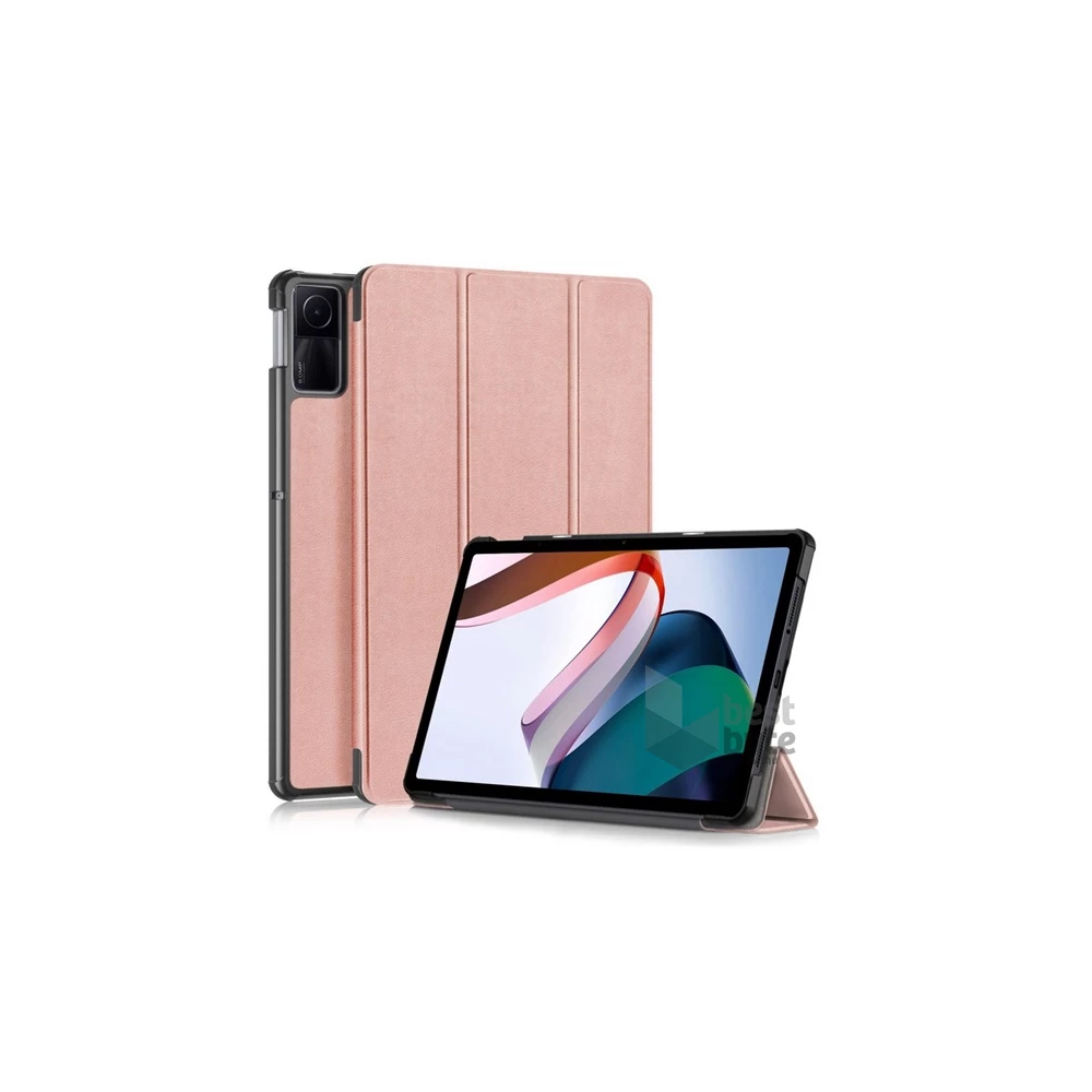 Gigapack GP-150454 Xiaomi Redmi Pad SE rózsaarany bőr hatású oldalra nyíló tok
