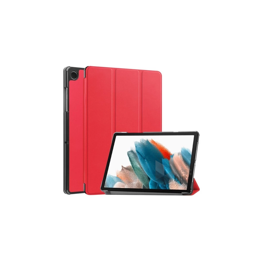 Gigapack GP-150665 Samsung Galaxy Tab A9 LTE (SM-X115)/Galaxy Tab A9 WIFI (SM-X110) piros bőr hatású oldalra nyíló tok