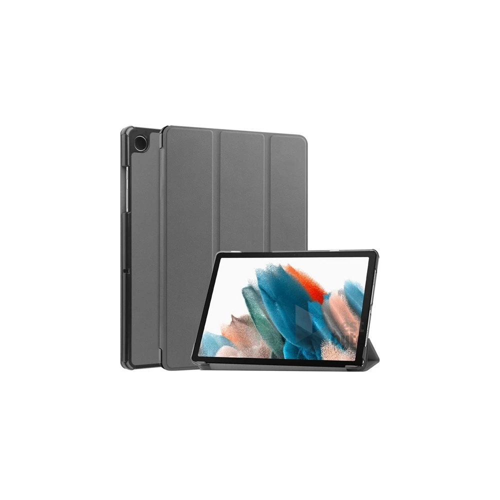 Gigapack GP-150673 Samsung Galaxy Tab A9 LTE (SM-X115)/Galaxy Tab A9 WIFI (SM-X110) szürke bőr hatású oldalra nyíló tok