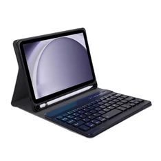 Gigapack GP-150676 Samsung Galaxy Tab A9 LTE (SM-X115)/WIFI (SM-X110) fekete bőr hatású oldalra nyíló billentyűzetes tok
