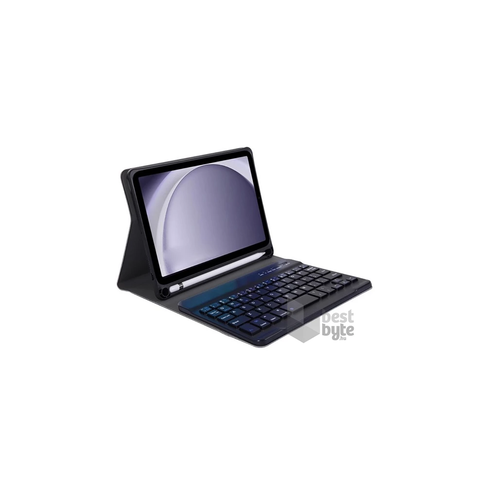 Gigapack GP-150676 Samsung Galaxy Tab A9 LTE (SM-X115)/WIFI (SM-X110) fekete bőr hatású oldalra nyíló billentyűzetes tok