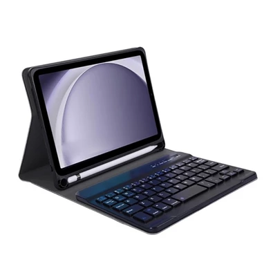 Gigapack GP-150676 Samsung Galaxy Tab A9 LTE (SM-X115)/WIFI (SM-X110) fekete bőr hatású oldalra nyíló billentyűzetes tok