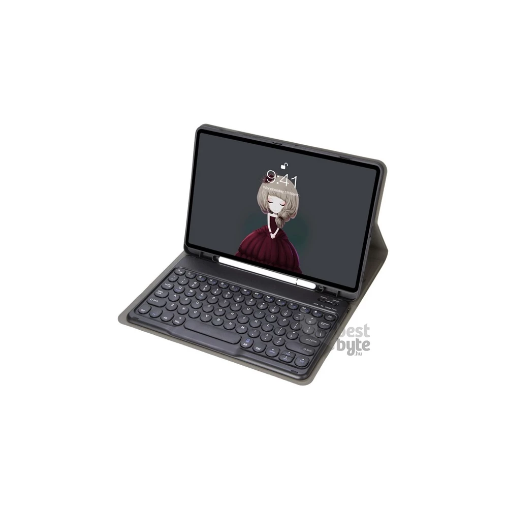 Gigapack GP-150677 Samsung Galaxy Tab A9 Plus 5G(SM-X216)/WIFI(SM-X210) fekete bőr hatású oldalra nyíló bill tok