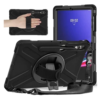 Gigapack GP-152771 Galaxy Tab S9 FE Plus LTE (SM-X616) / WIFI (SM-X610) fekete műanyag tok