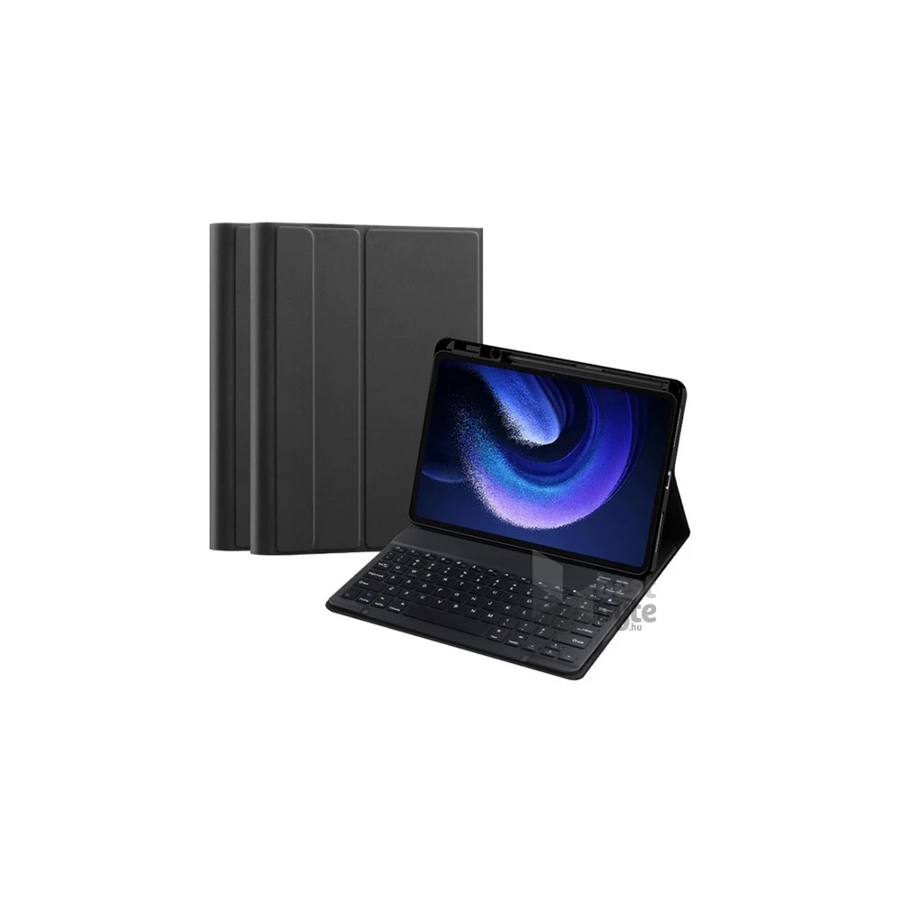 Gigapack GP-153057 Xiaomi Pad 6 fekete bőr hatású billentyűzetes tok