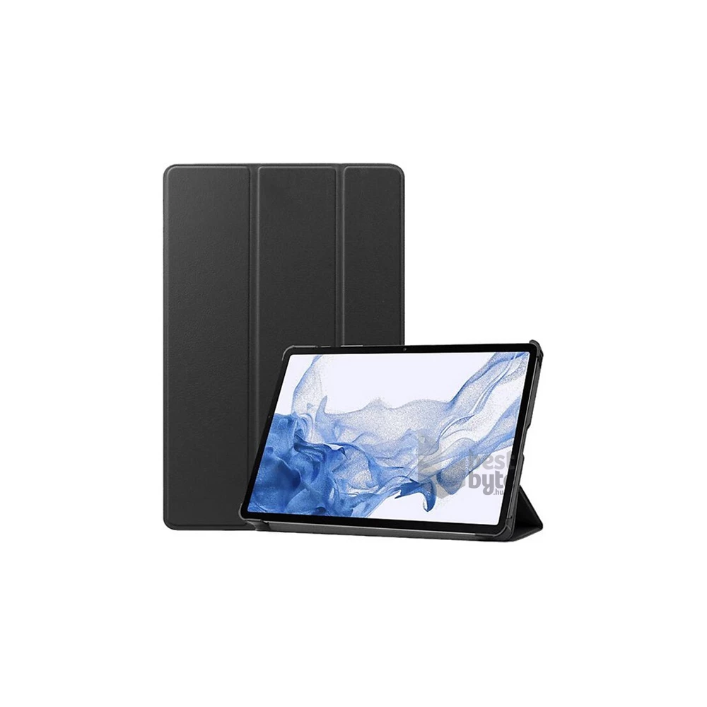 Gigapack GP-153151 Galaxy Tab S9 FE Plus LTE (SM-X616) / WIFI (SM-X610) fekete bőr hatású oldalra nyíló tok