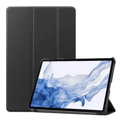 Gigapack GP-153151 Galaxy Tab S9 FE Plus LTE (SM-X616) / WIFI (SM-X610) fekete bőr hatású oldalra nyíló tok