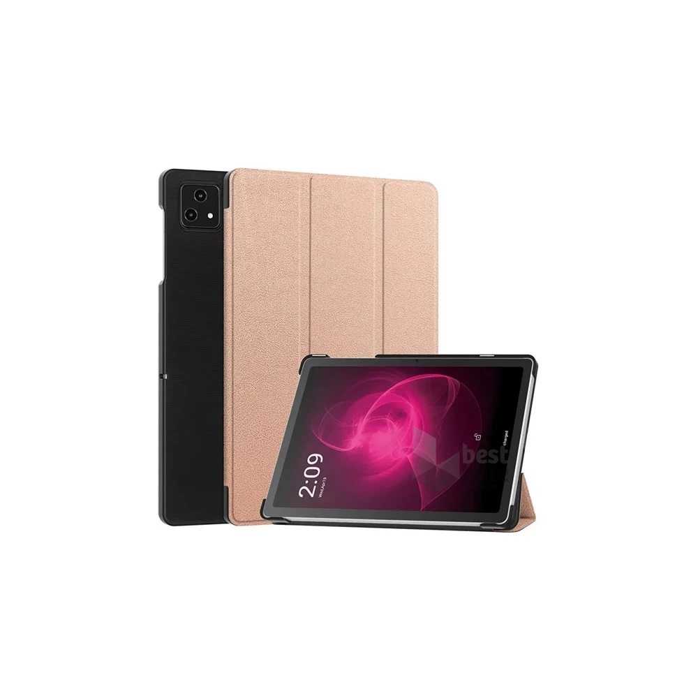 Gigapack GP-153195 T Tablet 5G ( 2023 ) rózsaarany bőr hatású oldalra nyíló tok