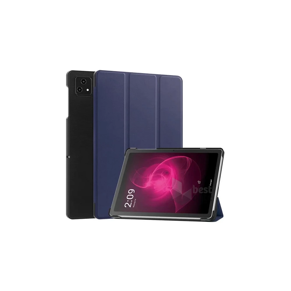 Gigapack GP-153196 T Tablet 5G ( 2023 ) sötétkék bőr hatású oldalra nyíló tok