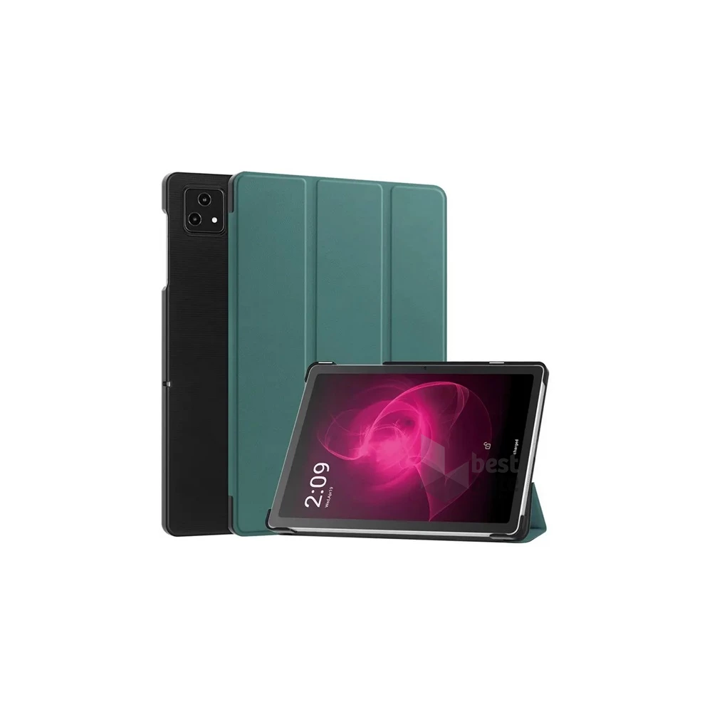Gigapack GP-153197 T Tablet 5G ( 2023 ) sötétzöld bőr hatású oldalra nyíló tok