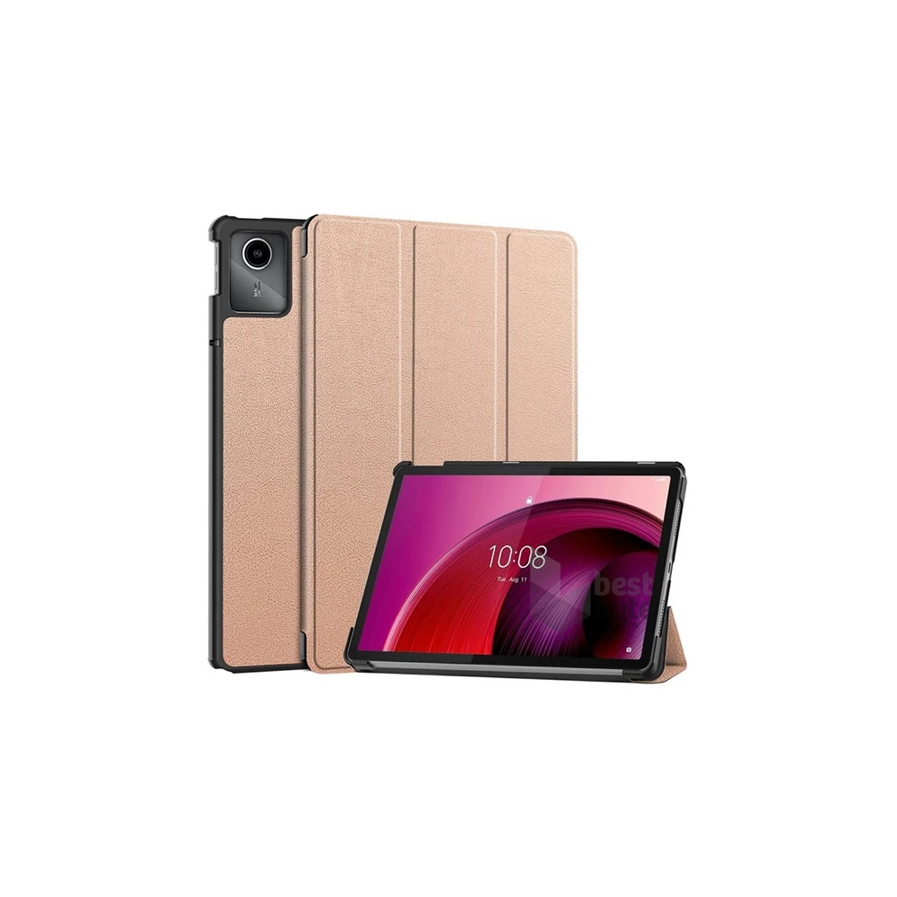 Gigapack GP-155064 Lenovo Tab M11 (TB330) rózsaarany bőr hatású oldalra nyíló tok